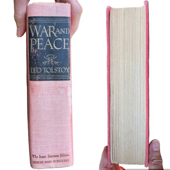War And Peace The Inner Sanctum 1942 Vintage Hardcover Edition By Leo Tolstoy - Picture 2 of 16